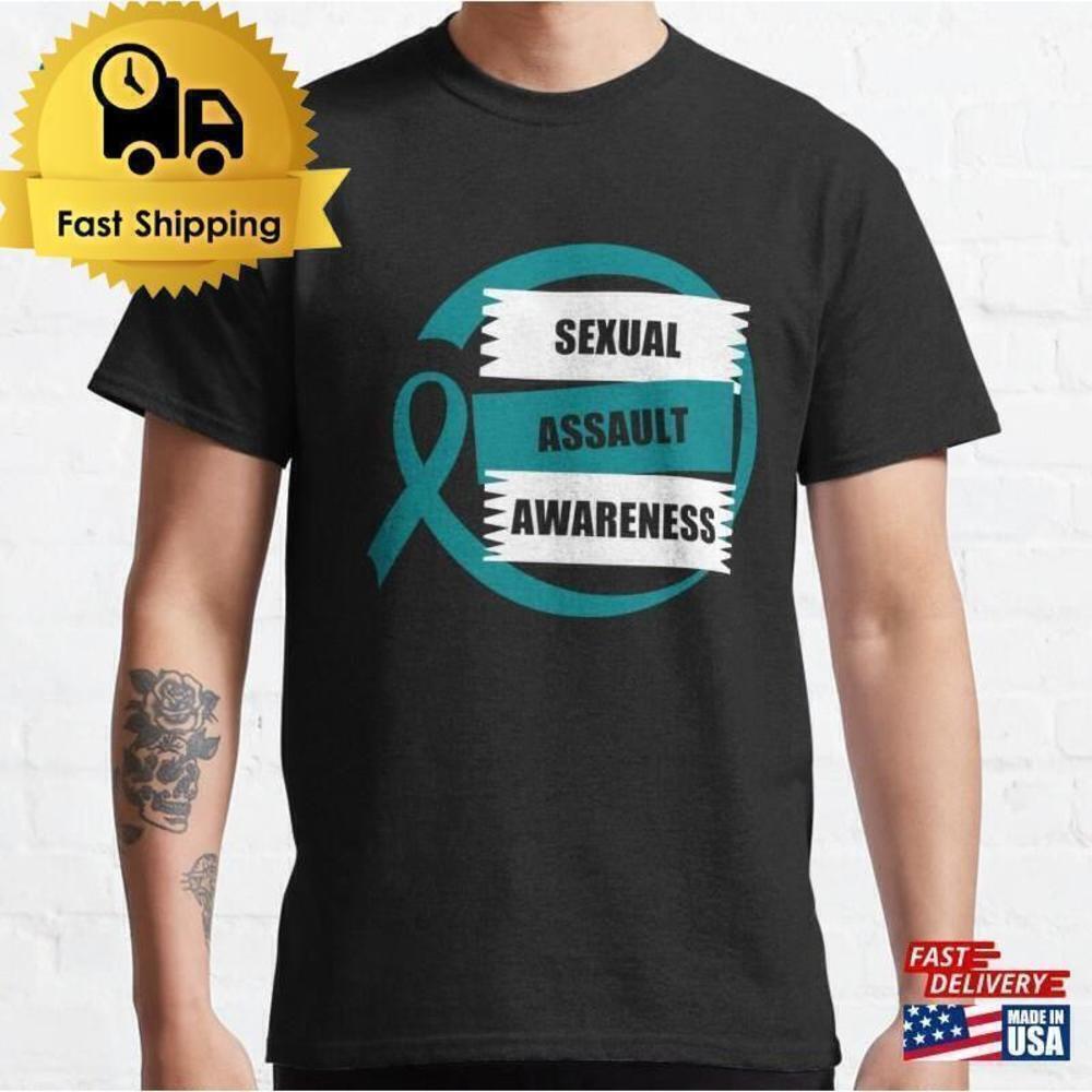 Sexual Assault Awareness Stop Abuse Support Unisex T-Shirt